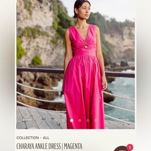 Cleobella charayaka ankle dress- Magenta new with tags!